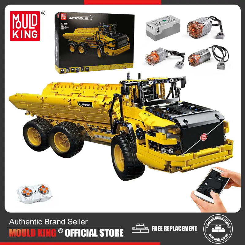 Dump Truck Toy - Mold KING 17010 Technical Car Engineering