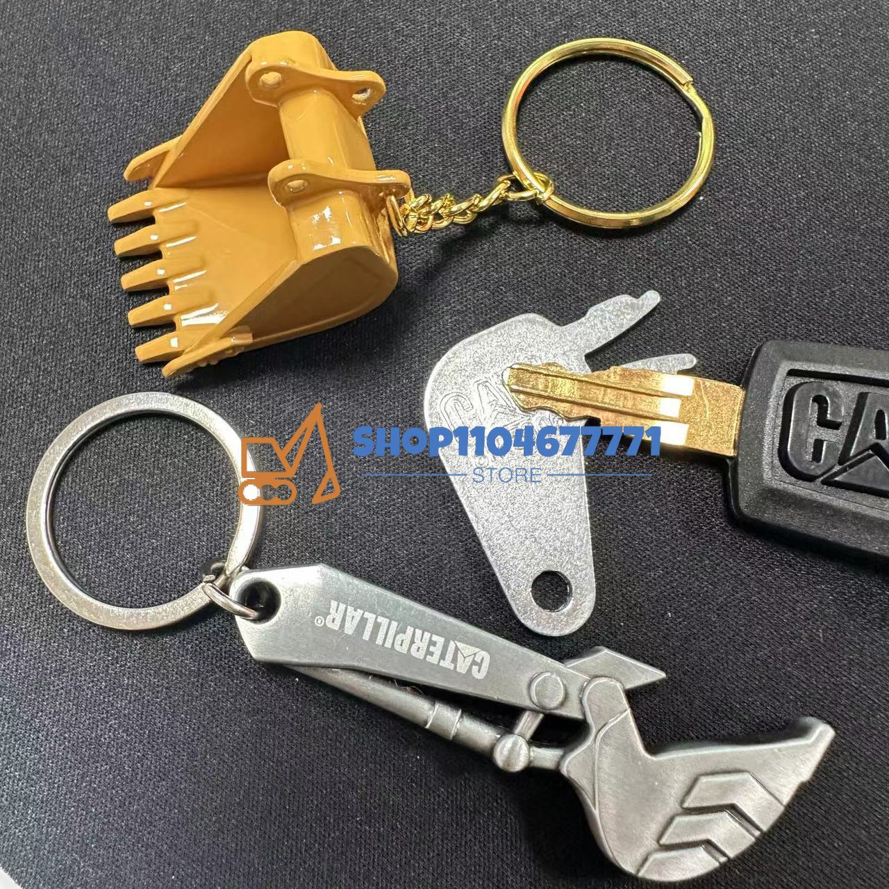 Heavy Equipment With Bucket - 5P8500 8H5306 Chiave di accensione portachiavi
