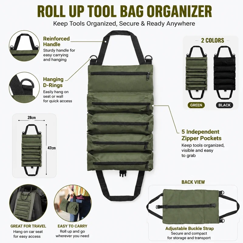 Borsa Porta Attrezzi Avvolgibi - Heavy Equipment Operator recensione e prezzo